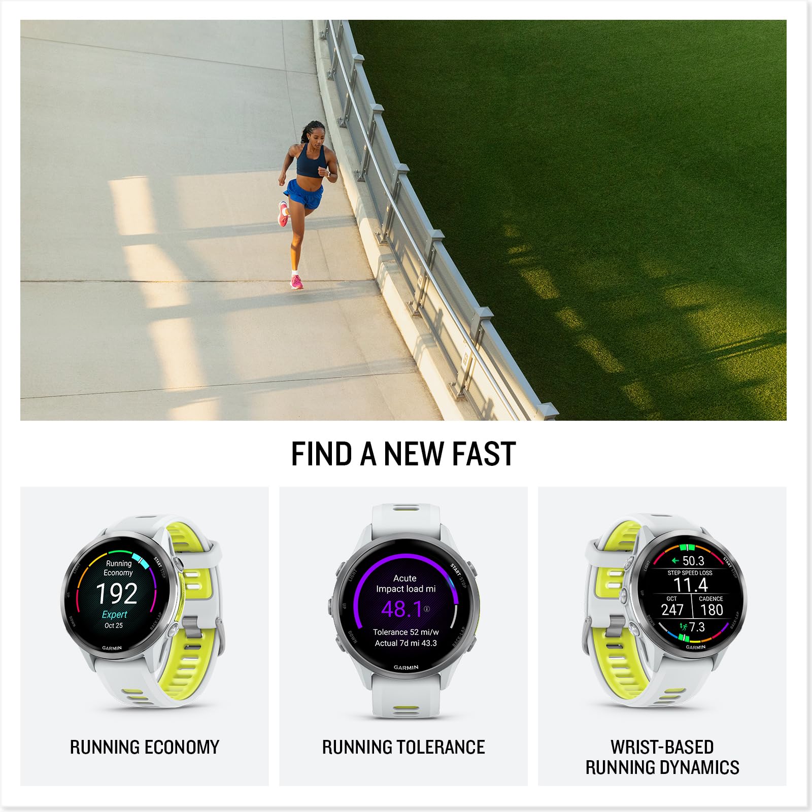 Garmin Forerunner 970 Running Smartwatch, Gps Fitness Smart Watch For Men And Women, Titanium With Whitestone Case And Whiteston